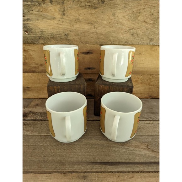 Vintage Set of Four Apple Tree Mugs - Picture 2 of 5